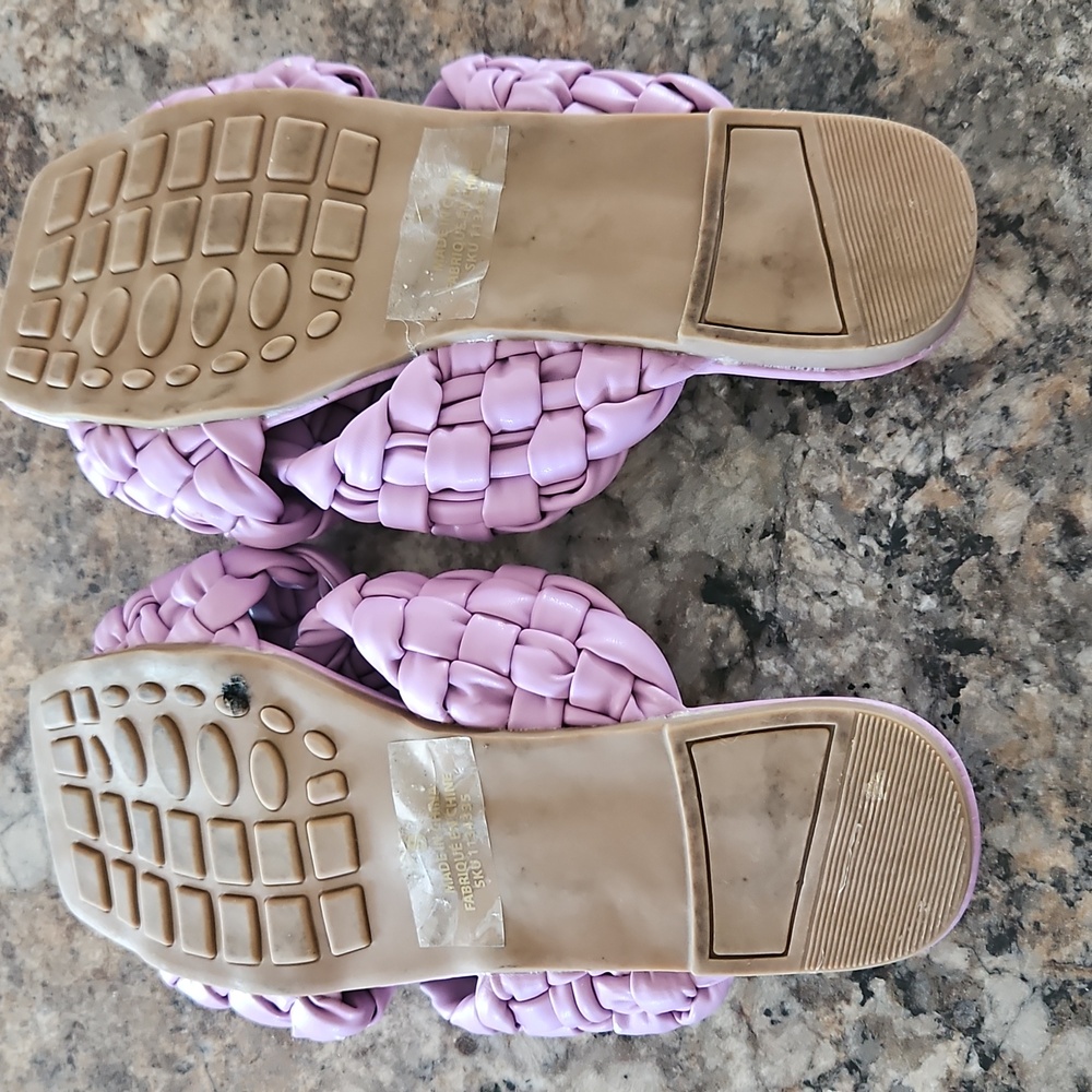 Size 8 Lily Morgan Elegant Lavender Women's Sandals - Picture 4 of 7